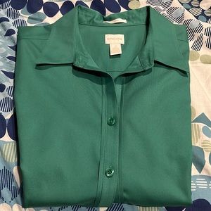 Rarely worn, no iron, button down shirt